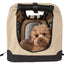 Pet Life ® '360° Vista View' Zippered Soft Folding Collapsible Durable Metal Framed Pet Dog Crate House Carrier