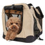 Pet Life ® '360° Vista View' Zippered Soft Folding Collapsible Durable Metal Framed Pet Dog Crate House Carrier