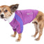 Pet Life ® Active 'Chewitt Wagassy' 4-Way-Stretch Yoga Fitness Long-Sleeve Dog T-Shirt