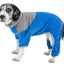 Pet Life ®  Active 'Embarker' 4-Way Stretch Fitness Yoga Full Body Dog Tracksuit
