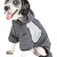 Pet Life ®  Active 'Fur-Breeze' Medium-weight 4-Way-Stretch Full Body Hooded Dog Yoga sweater
