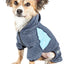 Pet Life ®  Active 'Fur-Breeze' Medium-weight 4-Way-Stretch Full Body Hooded Dog Yoga sweater