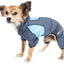 Pet Life ®  Active 'Fur-Breeze' Medium-weight 4-Way-Stretch Full Body Hooded Dog Yoga sweater