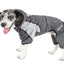 Pet Life ®  Active 'Fur-Breeze' Medium-weight 4-Way-Stretch Full Body Hooded Dog Yoga sweater