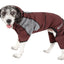 Pet Life ®  Active 'Fur-Breeze' Medium-weight 4-Way-Stretch Full Body Hooded Dog Yoga sweater