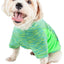 Pet Life ® Active 'Warf Speed' Heathered Ultra-Stretch Yoga Fitness Dog T-Shirt
