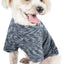 Pet Life ® Active 'Warf Speed' Heathered Ultra-Stretch Yoga Fitness Dog T-Shirt