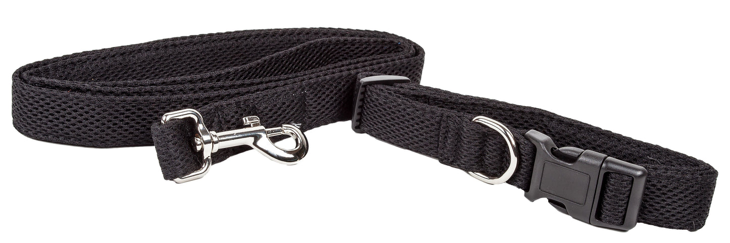 Pet Life ® 'Aero Mesh' 2-In-1 Breathable and Adjustable Dual-Sided Mesh Dog Leash and Collar