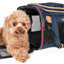 Pet Life ® 'Aero-Zoom' Airline Approved lightweight Wire Framed Folding Collapsible Fashion Pet Dog Carrier