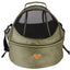 Pet Life ®  'Air-Venture' Dual-Zip Airline Approved Panoramic Circular Travel Pet Dog Carrier
