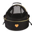 Pet Life ®  'Air-Venture' Dual-Zip Airline Approved Panoramic Circular Travel Pet Dog Carrier