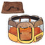 Pet Life ® 'All-Terrain' Lightweight Easy Folding Wire-Framed Collapsible Travel Pet Dog Playpen crate