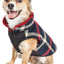 Pet Life ®  'Allegiance' Classical Insulated Plaid Fashion Dog Jacket