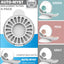 Pet Life ® 'Auto-Myst' 2-in-1 Filtered Water Dispenser and Food Bowl - Replacement Filters - 6 Pack