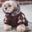 Pet Life ® 'Aygyle Style' 3M Insulated Designer Patterned Suede Dog Coat w/ Removable Hood