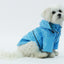 Pet Life ® 'Baby Blue' Waterproof Adjustable Dog Raincoat Jacket w/ Removable Hood