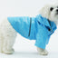 Pet Life ® 'Baby Blue' Waterproof Adjustable Dog Raincoat Jacket w/ Removable Hood