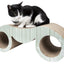 Pet Life ® 'Binocular' Premium Quality Kitty Cat Scratcher Lounger Lounge with Catnip