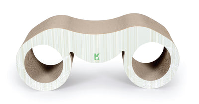 Pet Life ® 'Binocular' Premium Quality Kitty Cat Scratcher Lounger Lounge with Catnip