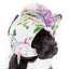 Pet Life ®  'Botanic Bark' Floral UV Protectant Adjustable Fashion Canopy Brimmed Dog Hat Cap