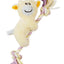 Pet Life ® 'Broom-Lick' Plush and Jute Rope Squeaking Newborn Cat and Dog Toy