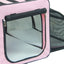 Pet Life ® 'Capacious' Dual-Sided Expandable Spacious Wire Folding Collapsible Lightweight Pet Dog Crate Carrier House