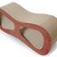 Pet Life ® 'Cat-Eyed' Contoured Designer Premium Quality Kitty Cat Scratcher Lounger with Catnip