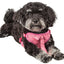 Pet Life ®  'Chichi Shaggy' Mesh Reversed Adjustable Fashion Dog Harness W/ Shaggy Neck Tie