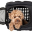 Pet Life ® 'Circular Shelled' Perforated Lightweight Collapsible Military Grade Travel Pet Dog Carrier