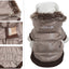 Pet Life ® Classic Metallic Fashion 3M Insulated Dog Coat Parka  w/ Removable Hood