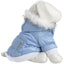 Pet Life ® Classic Metallic Fashion 3M Insulated Dog Coat Parka  w/ Removable Hood