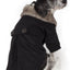 Pet Life ® 'Coast-Guard' Buttoned Fashion Faux-Fur Collared Wool Dog Coat
