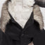 Pet Life ® 'Coast-Guard' Buttoned Fashion Faux-Fur Collared Wool Dog Coat