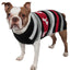 Pet Life ® Dog Patterned Fashion Striped Ribbed Turtle Neck Dog Sweater