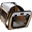 Pet Life ® 'Easy Folding' Zippered Folding Collapsible Wire Framed Lightweight Pet Dog Crate Carrier