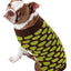 Pet Life ® Fashion Weaved Heavy Knit Designer Ribbed Turtle Neck Dog Sweater