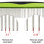 Pet Life ® Grip Ease' Wide and Narrow Tooth Grooming Pet Comb