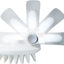 Pet Life ® 'Gyrater' Swivel Travel Silicone Massage Grooming Pet Brush