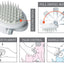 Pet Life ® 'Gyrater' Swivel Travel Silicone Massage Grooming Pet Brush