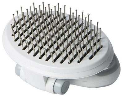 Pet Life ® 'Gyrater' Travel Self-Cleaning Swivel Grooming Pet Pin Brush