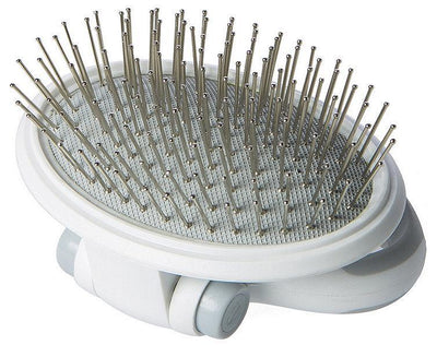Pet Life ® 'Gyrater' Travel Swivel Pet Grooming Pin Brush