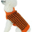 Pet Life ® 'Harmonious' Dual Color Weaved Heavy Cable Knitted Fashion Designer Dog Sweater