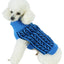 Pet Life ® 'Harmonious' Dual Color Weaved Heavy Cable Knitted Fashion Designer Dog Sweater