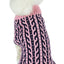 Pet Life ® 'Harmonious' Dual Color Weaved Heavy Cable Knitted Fashion Designer Dog Sweater