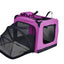 Pet Life ®  'Hounda Accordion' Metal Framed Soft-Folding Collapsible Dual-Sided Expandable Pet Dog Crate