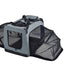 Pet Life ®  'Hounda Accordion' Metal Framed Soft-Folding Collapsible Dual-Sided Expandable Pet Dog Crate