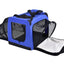 Pet Life ®  'Hounda Accordion' Metal Framed Soft-Folding Collapsible Dual-Sided Expandable Pet Dog Crate