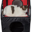 Pet Life ® 'Kitty-Play' Collapsible Travel Interactive Kitty Cat Tree Maze House Lounger Tunnel Lounge