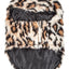 Pet Life ®  Luxe 'Lab-Pard' Dazzling Leopard Patterned Mink Fur Dog Coat