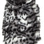 Pet Life ®  Luxe 'Paw Dropping' Designer Gray-Scale Tiger Pattern Mink Fur Dog Coat